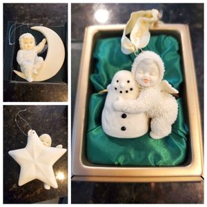 Dept 56 Snowbabies Ornaments - I Love You, Moon Beams & Star Bright